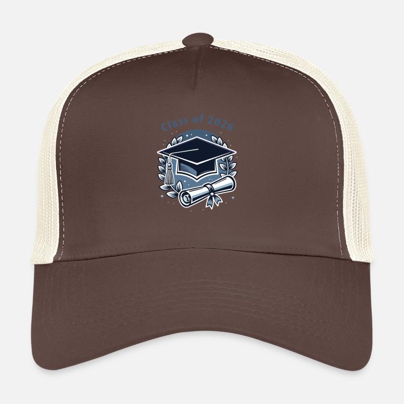 Abschluss 2026 – Diplom und Hut Trucker Cap