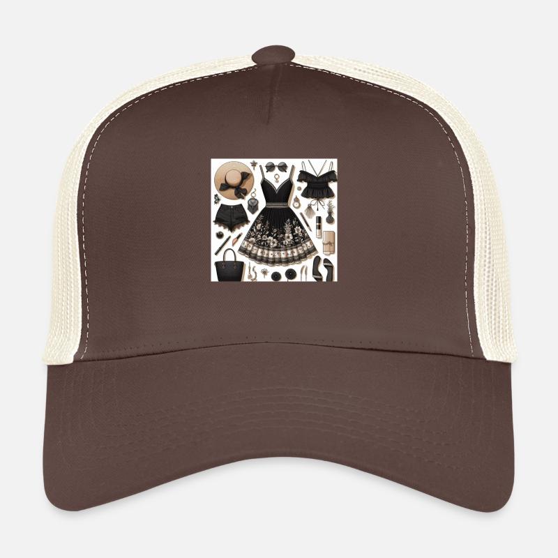Black look. - Trucker Cap - brown/beige