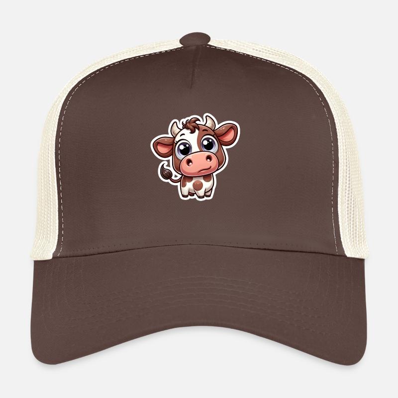 Kuh - Trucker Cap - Braun/Beige
