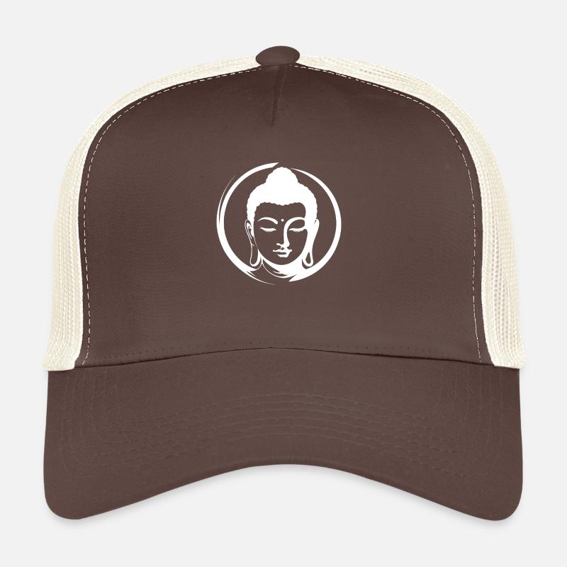 Bouddha - Casquette trucker  - marron/beige