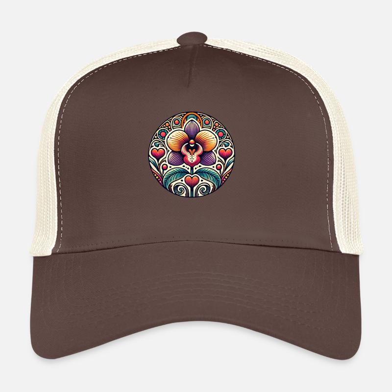 orchidée Casquette trucker 