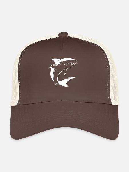 Hai Shark - Trucker Cap - brown/beige - Front