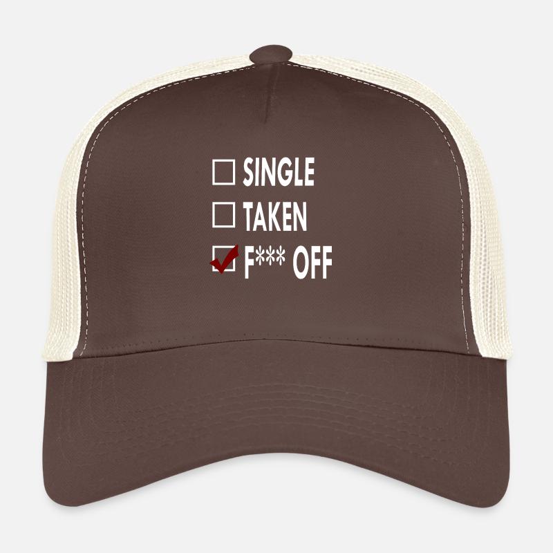 SINGLE F*** OFF Casquette trucker 