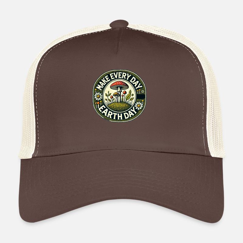 Make Every Day Earth Day - Trucker Cap - brown/beige