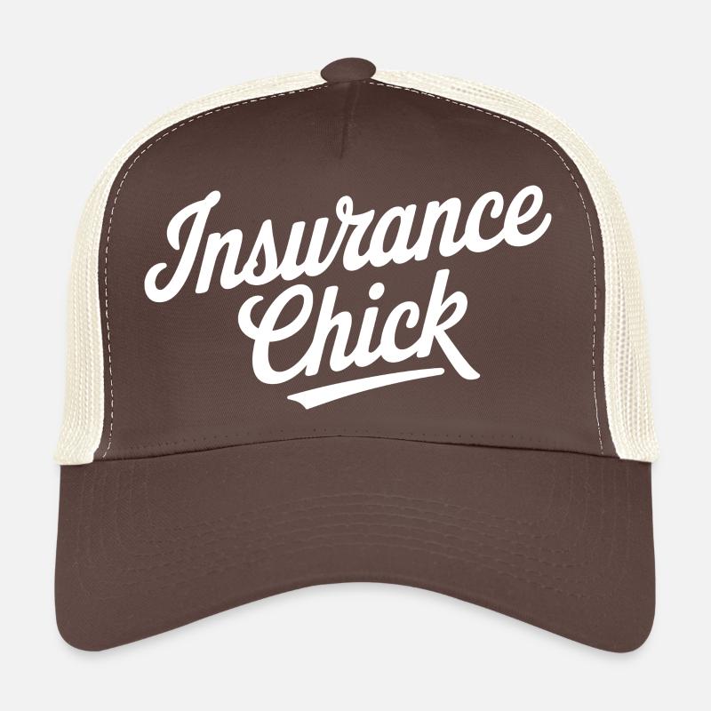 Self-confident statement for insurance women Trucker Cap