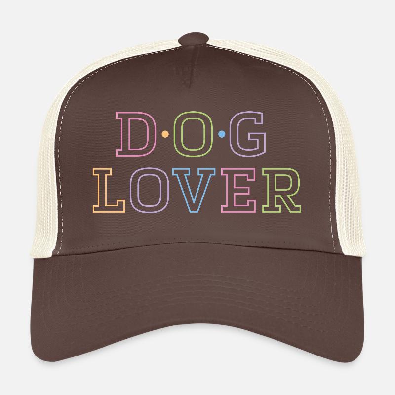 Dog lover colorful - Trucker Cap - brown/beige