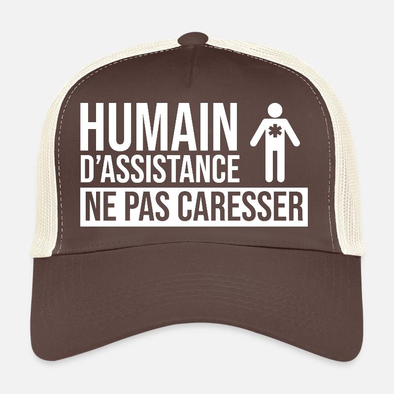 Humain d’assistance Ne pas caresser Casquette trucker 