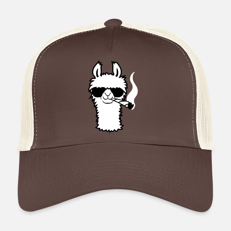 Lama With Joint Trucker Cap