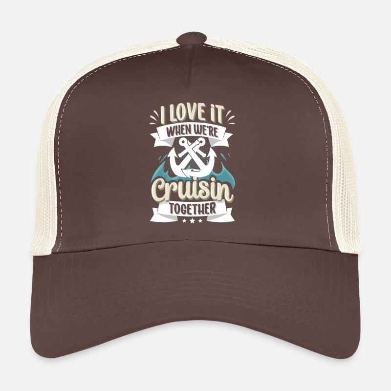 Croisière Couple Couples Amis Casquette trucker 