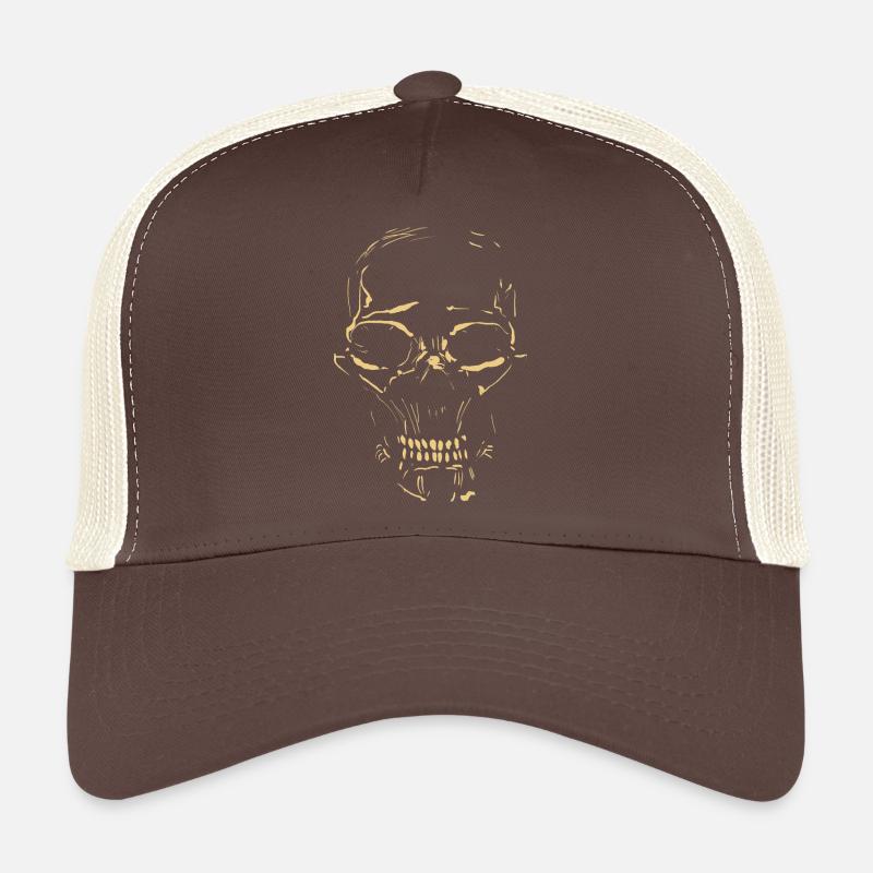 Totenkopf Minimal Schädel Trucker Cap