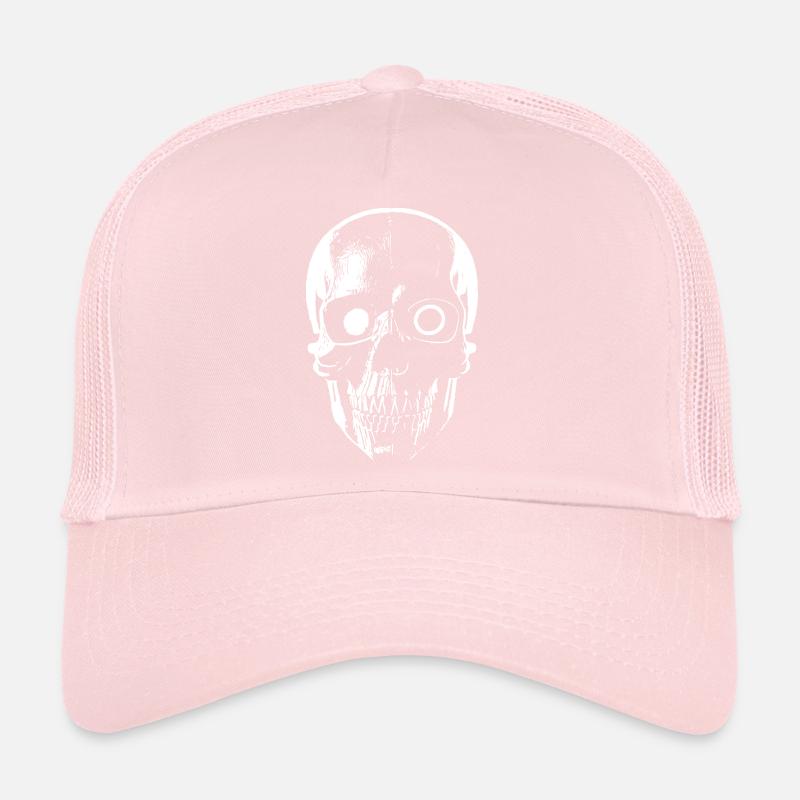 Sci-Fi Cyborg Skull Trucker Cap