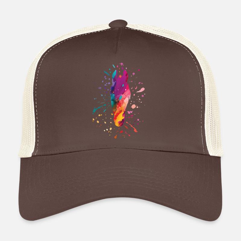 pferdekopf bunt - Trucker Cap - Braun/Beige