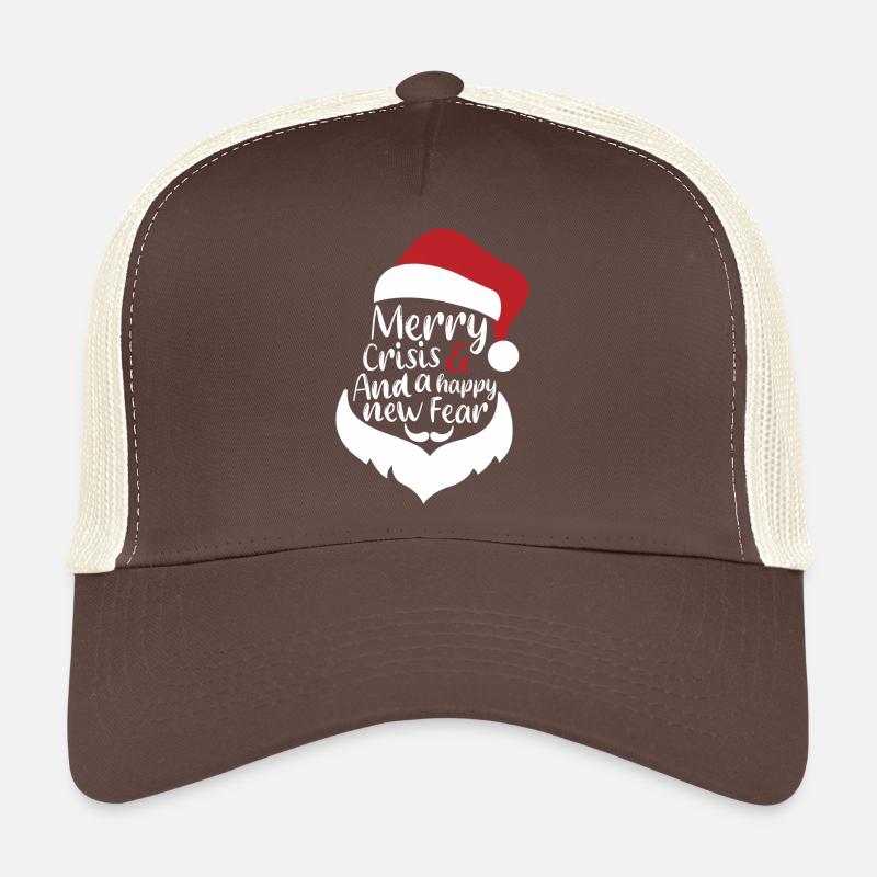 Merry Crisis - Trucker Cap - Braun/Beige