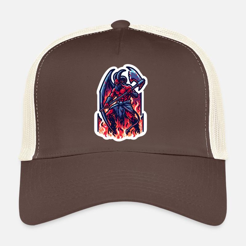 Feuerdämon - Trucker Cap - Braun/Beige