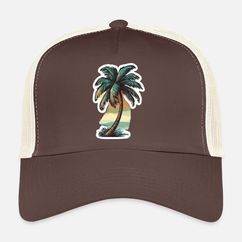 Palm tree Trucker Cap