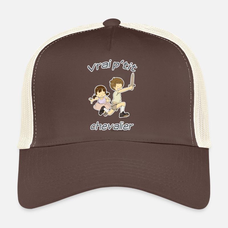 Echter kleiner Ritter - Trucker Cap - Braun/Beige