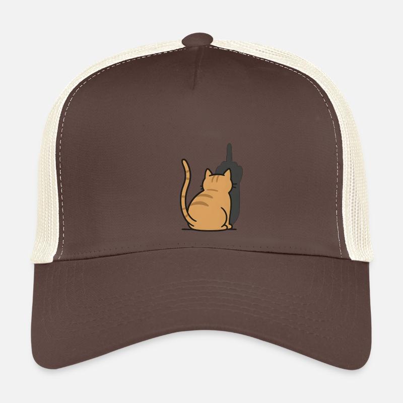 Recognize the Signs Cat Middle Finger Trucker Cap