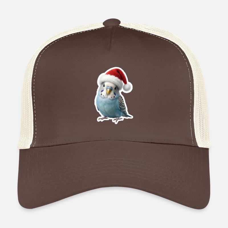 Perruche bleue avec chapeau – Simplement festif Casquette trucker 