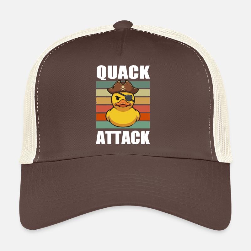 Pirate Duck Quack Attack Trucker Cap