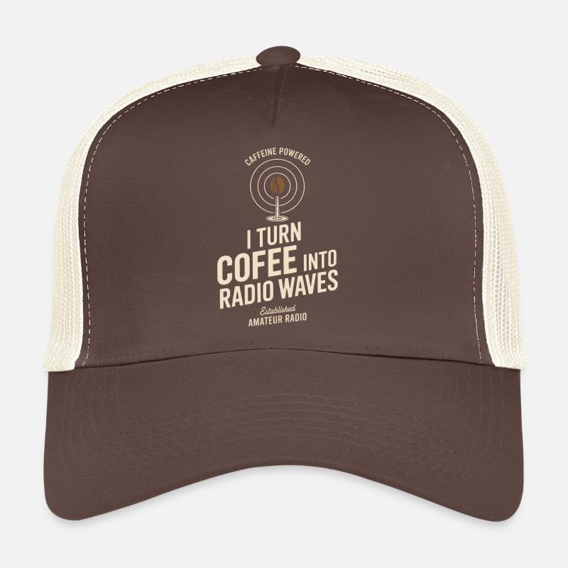Je transforme le café en ondes radio Casquette trucker 