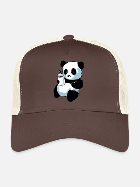 Panda Partnershirt - Baby - Trucker Cap - brown/beige - Front