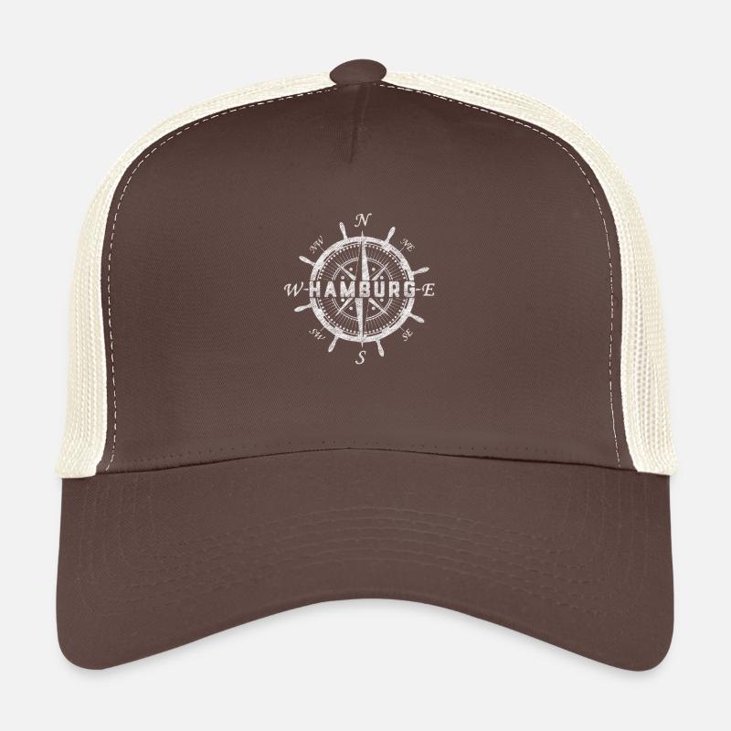 Hamburg Kompass - Trucker Cap - Braun/Beige