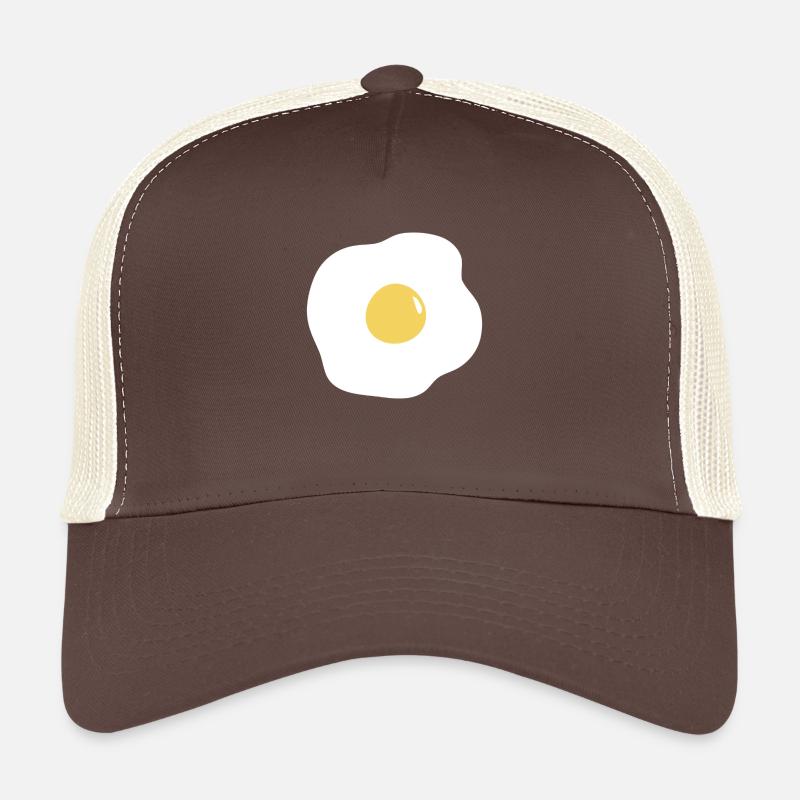 egg fried - Trucker Cap - brown/beige