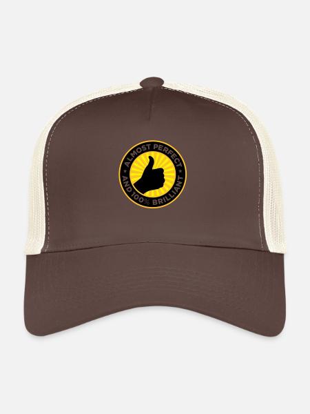 Presque parfait et impressionnant - Casquette trucker  - marron/beige - Devant
