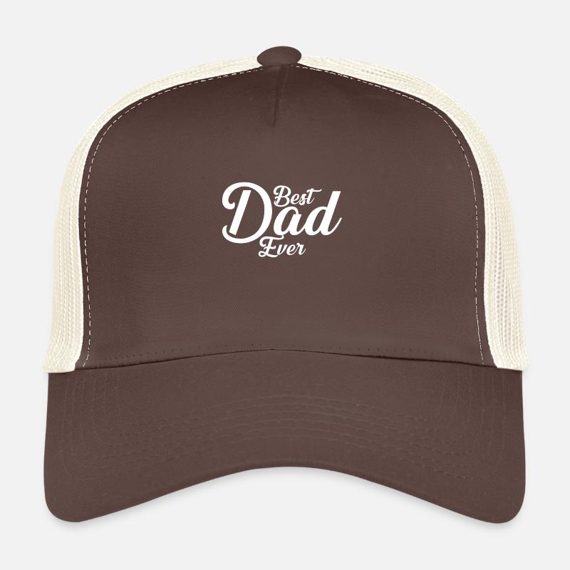 BEST DAD EVER - Trucker Cap - brown/beige