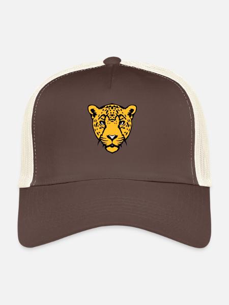 guepard animal sauvage 18 - Casquette trucker  - marron/beige - Devant