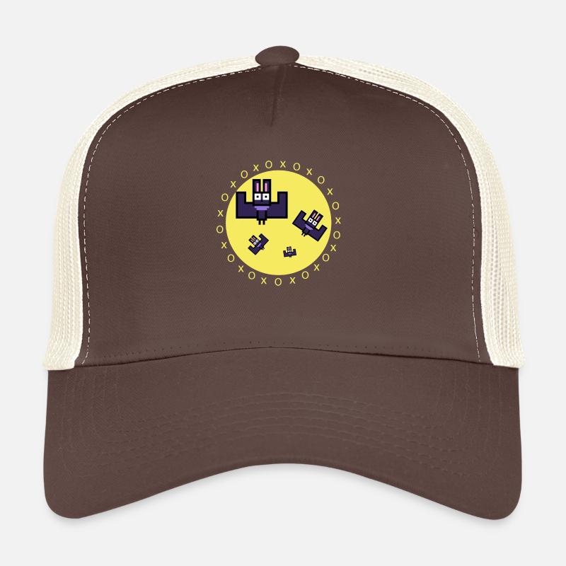 Chauves-souris avec la Lune Casquette trucker 