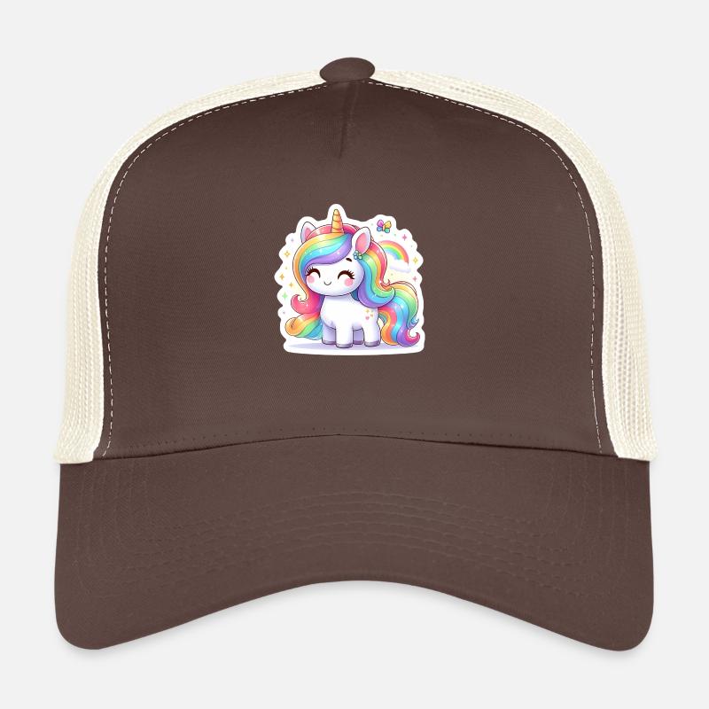 Licorne Arc en Ciel Casquette trucker 