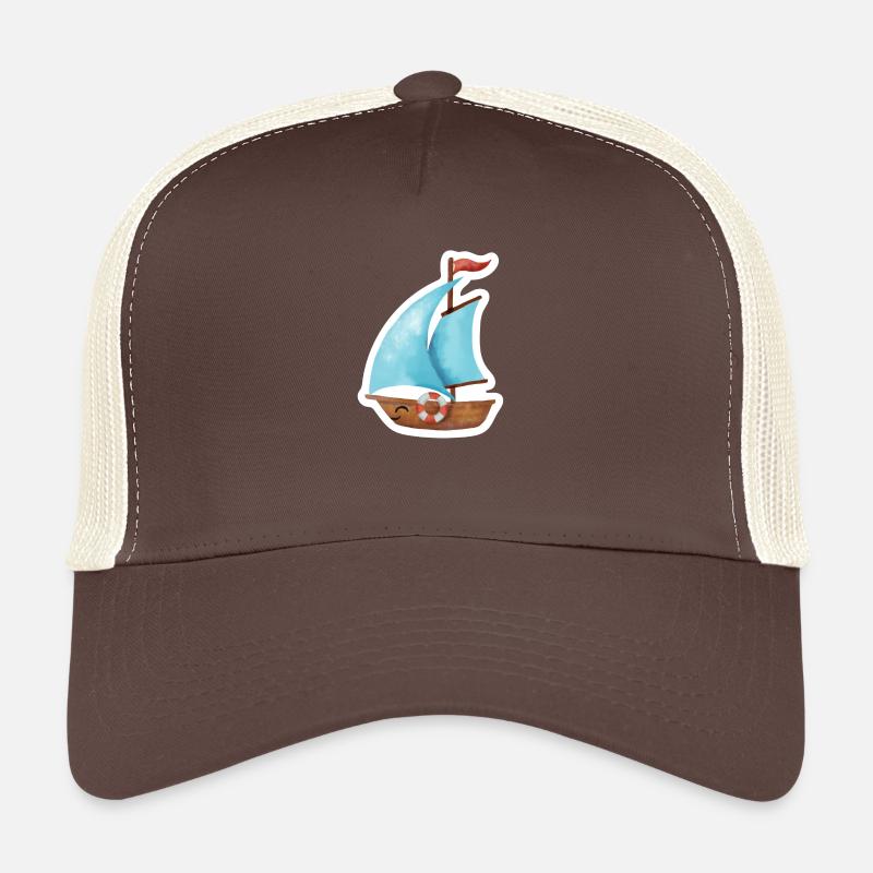 Sailing ship - Trucker Cap - brown/beige