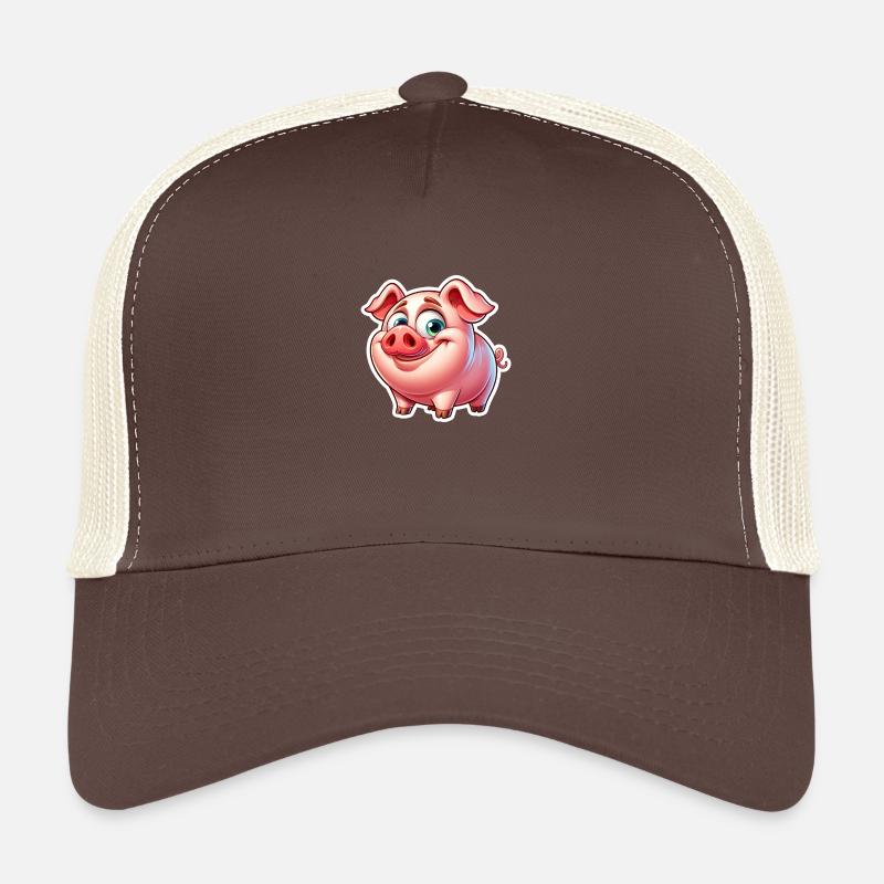 Schwein / Schwein - Trucker Cap - Braun/Beige