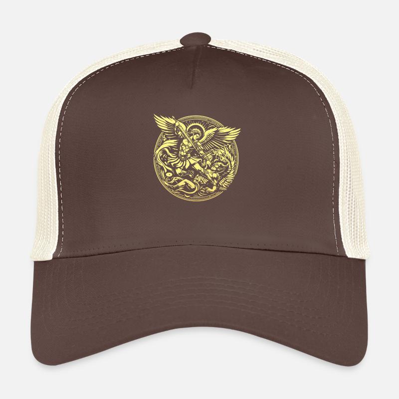 Erzengel Heiliger Religion Gott Engel Glaube Michael - Trucker Cap - Braun/Beige