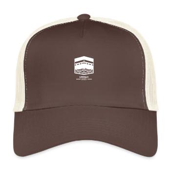Umrah 2025 / Hajj Reise / Islam - Trucker Cap - Braun/Beige - Vorne