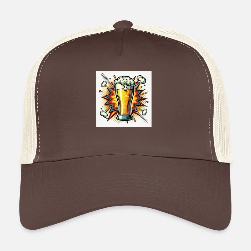 Power Bier Comic Trucker Cap