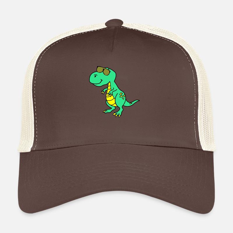 Cool Dinosaurier - Trucker Cap - Braun/Beige