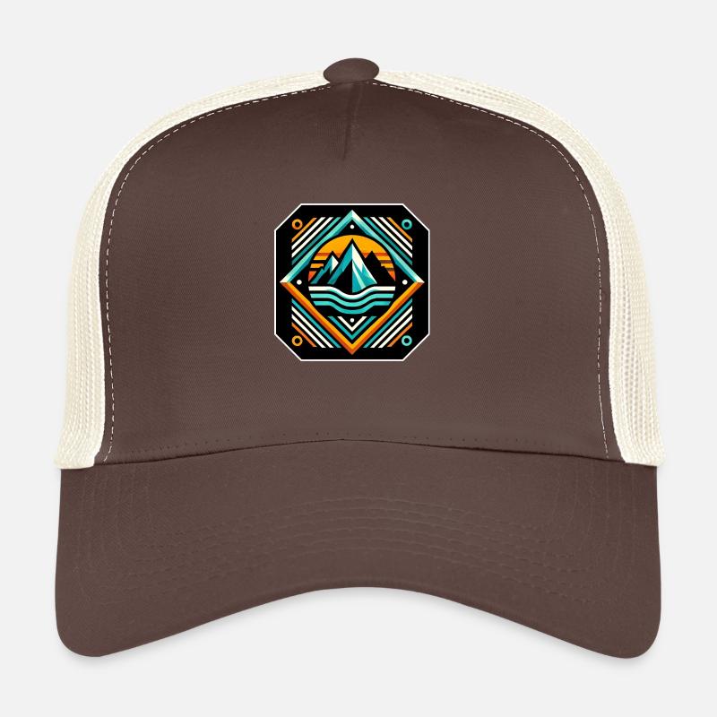 Lebendige Gipfel - Trucker Cap - Braun/Beige