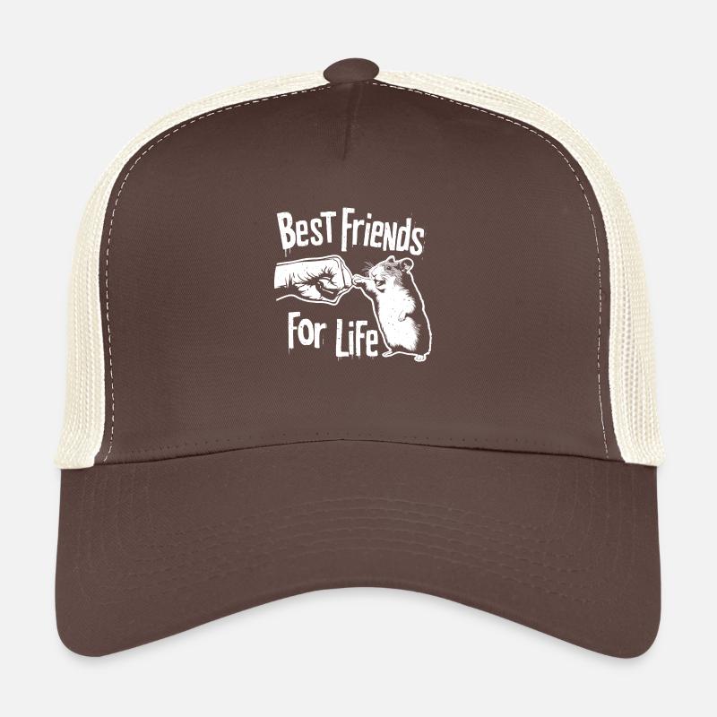 Amitié pour la vie avec les hamsters Casquette trucker 
