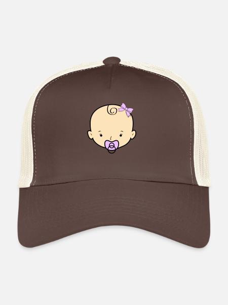 Bébé - Casquette trucker  - marron/beige - Devant