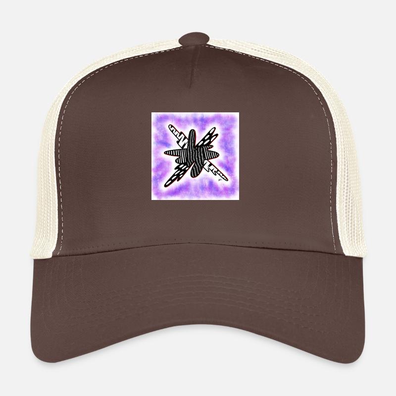 Blob à motifs créatifs sur violet Casquette trucker 