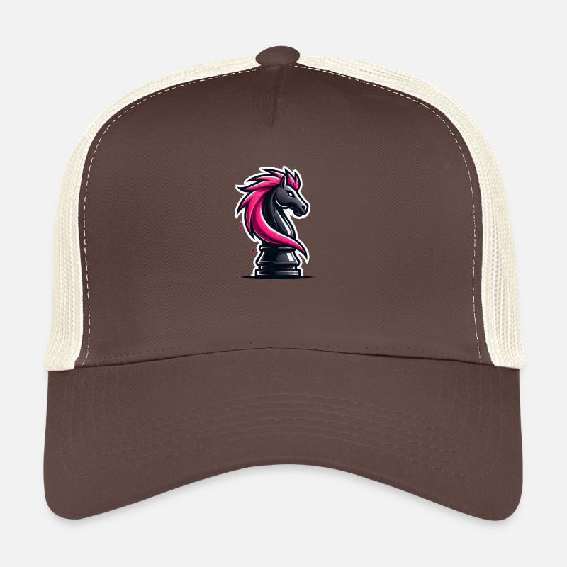 pièce d’échecs chevalier cheval échecs Casquette trucker 