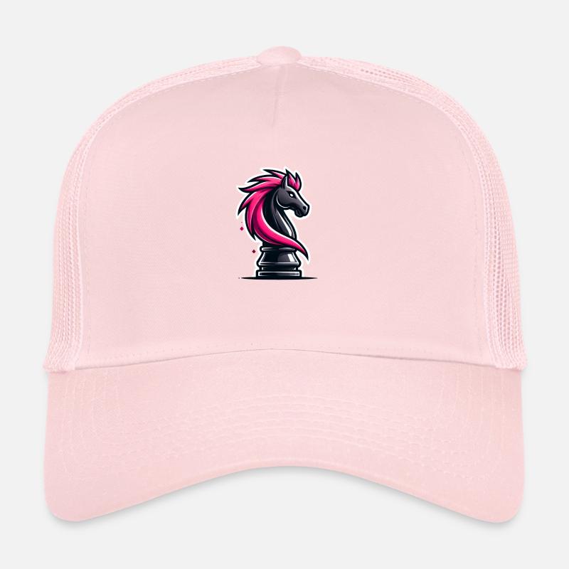 pièce d’échecs chevalier cheval échecs Casquette trucker 