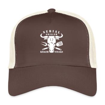 SERIAL GRILLER - Trucker Cap - brown/beige - Front