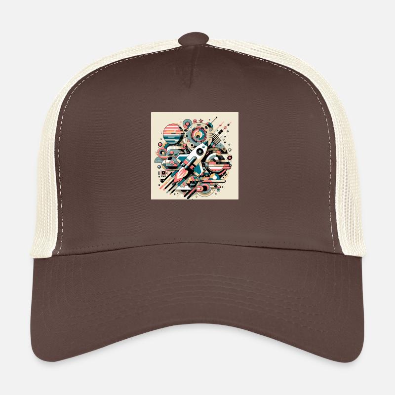 Colorful Space Expedition Trucker Cap