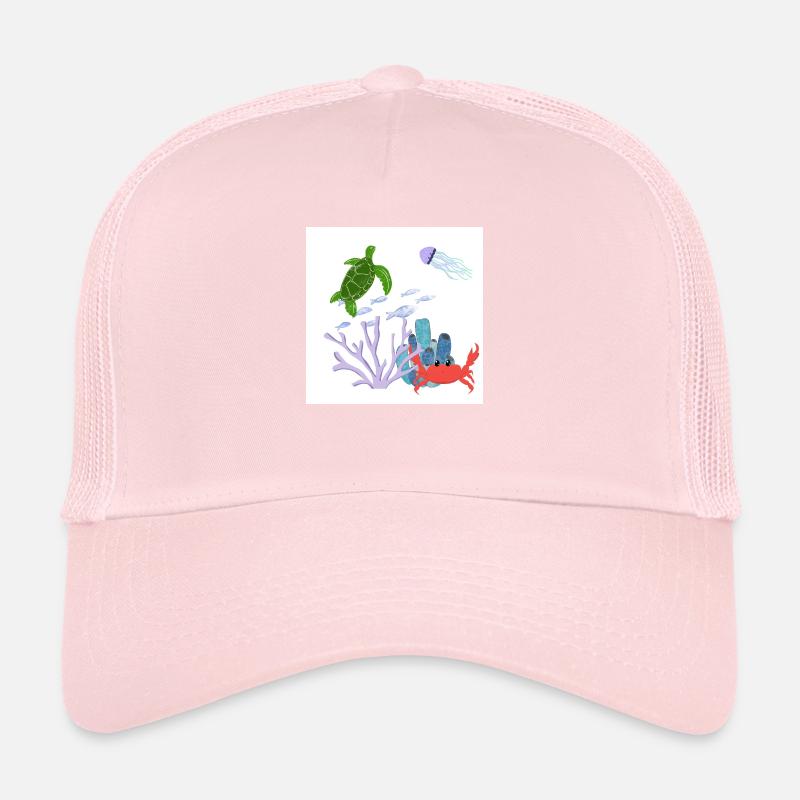 Coral reef Trucker Cap