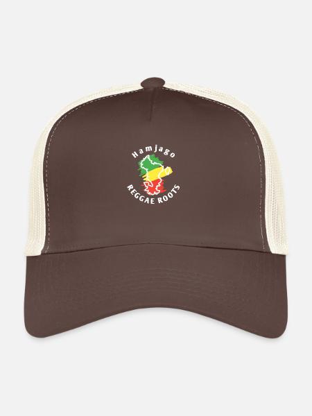 Mayotte_202412 - Casquette trucker  - marron/beige - Devant