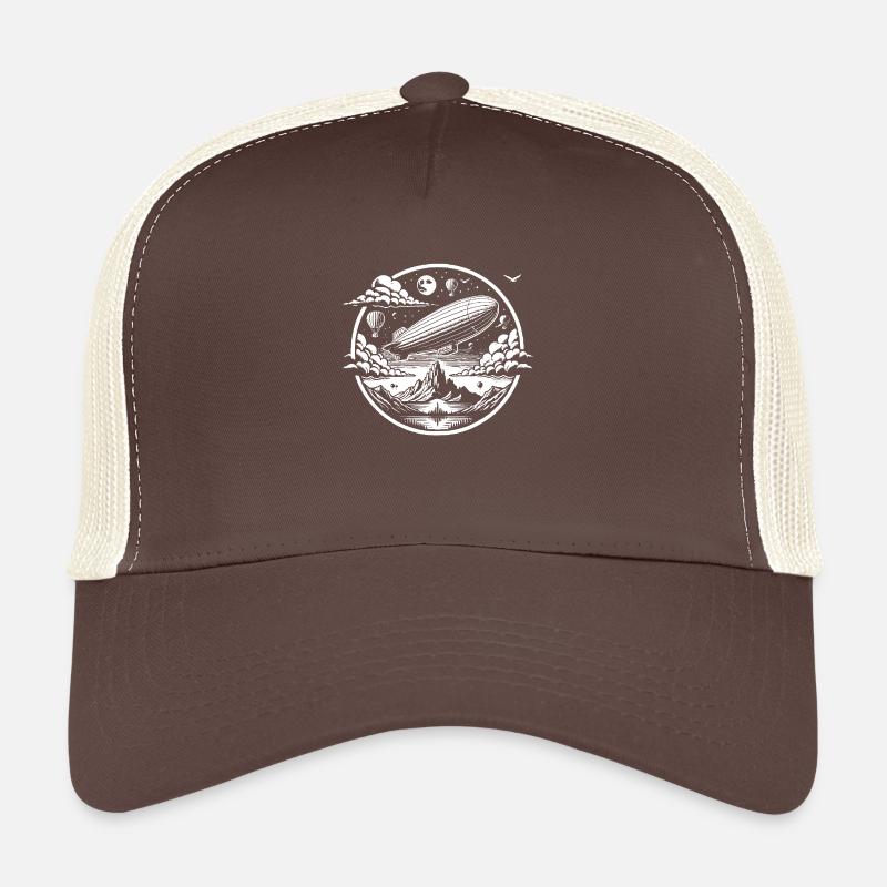 Airship Logo - Trucker Cap - brown/beige