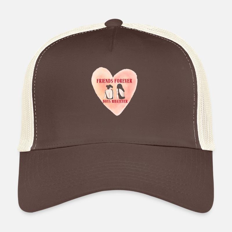 Friends Forever Boys Whatever - Trucker Cap - Braun/Beige
